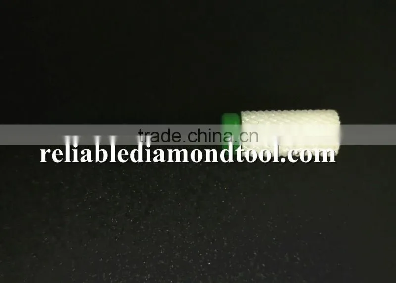 Course Type shank diameter 2.35mm Ceramic Burr For Nail 1 Piece Huaxing large barrel