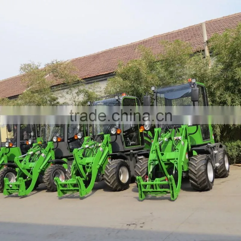 Manufactuer JN908 mini loader 4WD hot sale with CE mini wheel loader