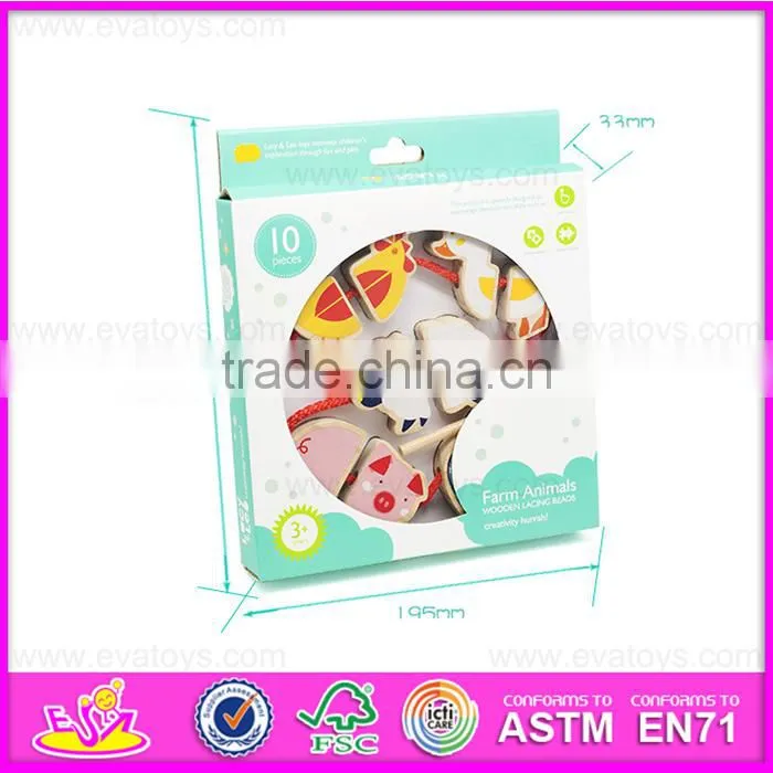 2016 hot sale wooden animal toy, best wooden animal toy W11E058