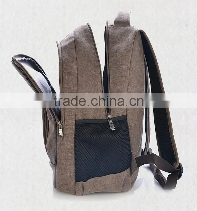 High quality Canvas school backpack for laptop