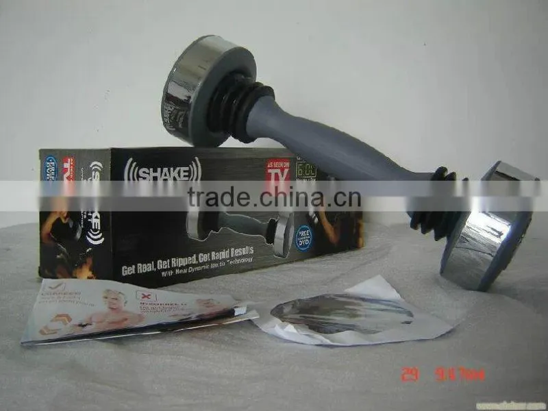 plastic men vibration dumbbell/shake