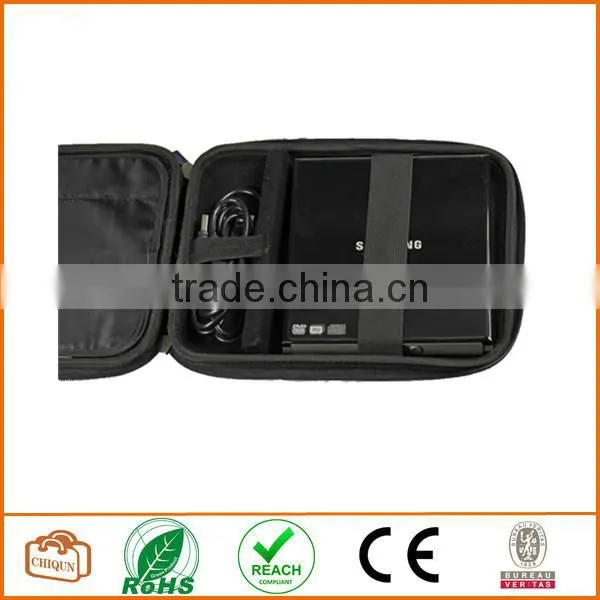 Black EVA Travel Hard Case Cover Sleeve for External USB DVD CD Blu-Ray Rewriter / Writer
