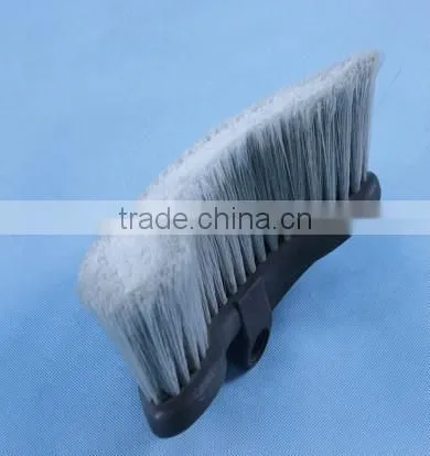 triangle head soft hair water flow through boat cleaning brush with telescopic handle