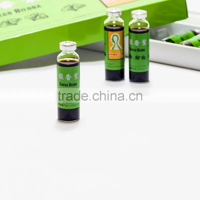 improve immunity herbal oral liquid Ginkgo and Ginseng Extract Liquid with private label and package