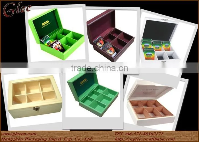 Natural Wood MDF Fancy Tea Chest
