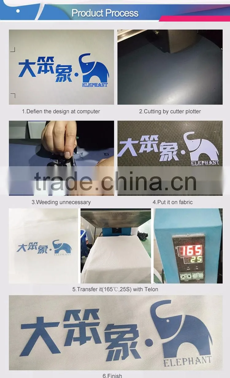 Large in stock 33 colors t-shirts heat transfer vinyl sheets for clothing