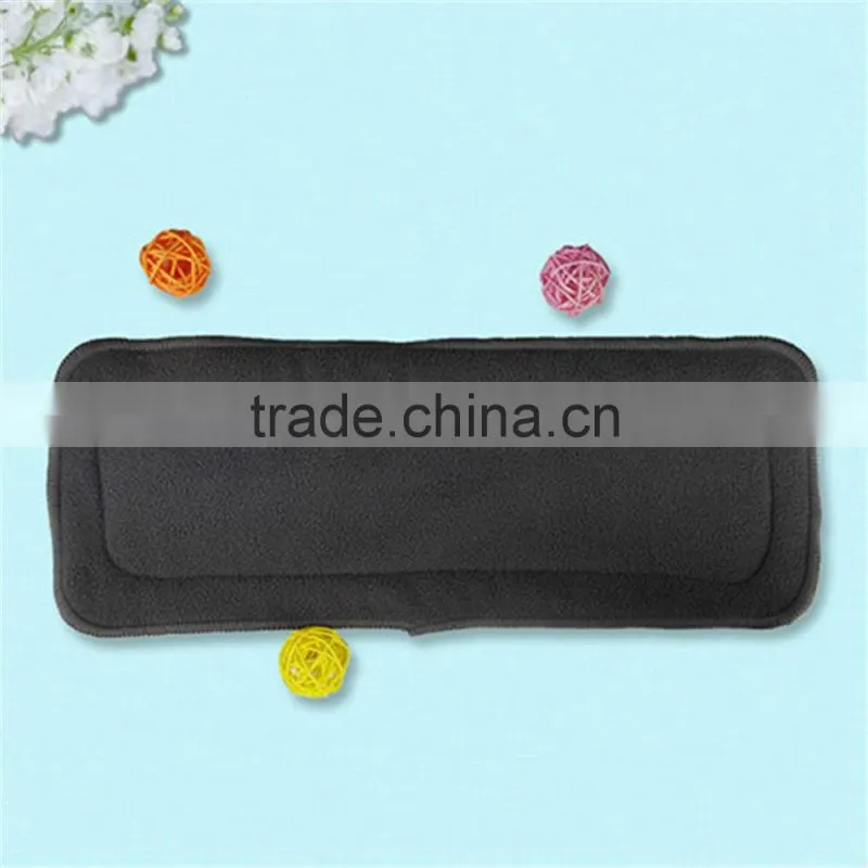 Super absorption baby cloth diaper insert bamboo charcoal profolding cloth diaper insert