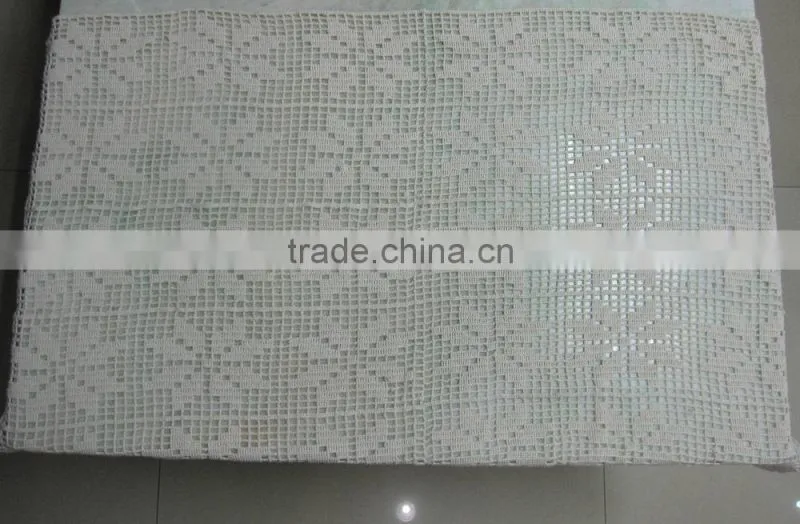 Wholesale cotton crochet lace embroidered tablecloth