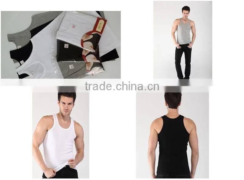 plain and white cotton vest
