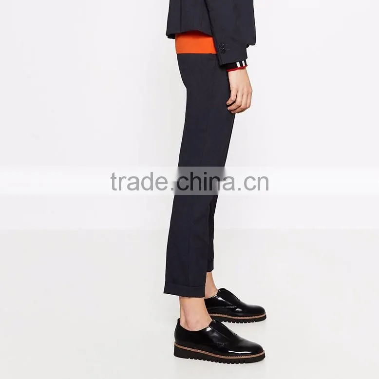 2016 Latest design fashion custom women apparel pants wholesale