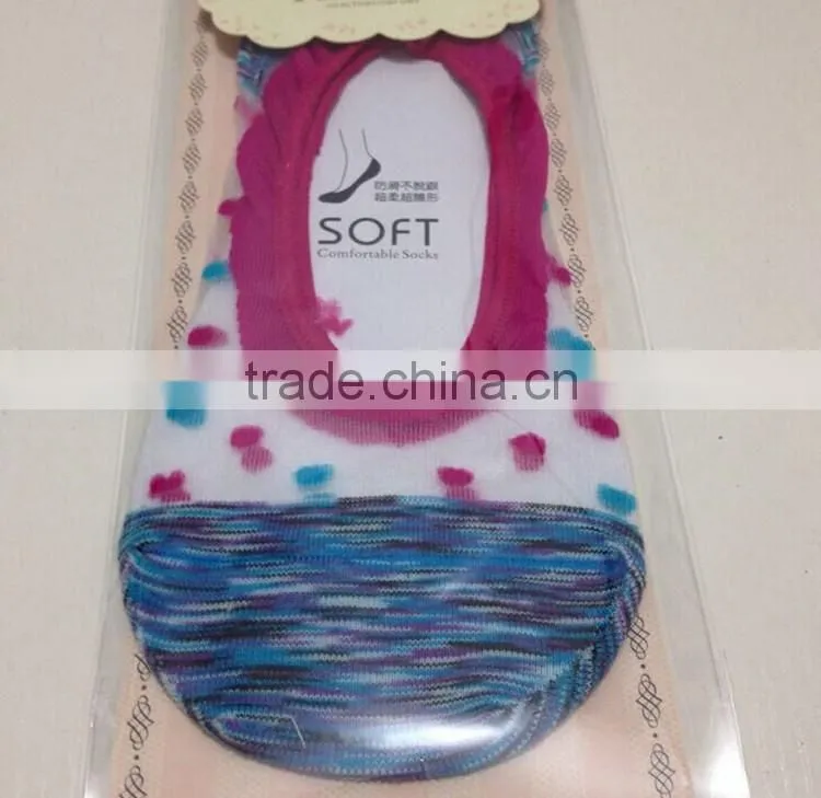 New Design Candy Colors Women Sock Antiskid Liner No Show Peds Invisible Low Cut Ice sock