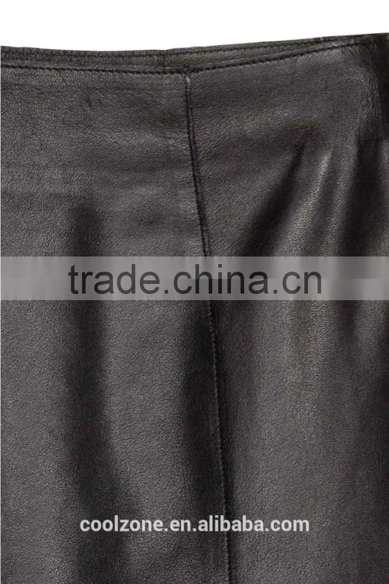 New collection new design leather wholesale women skirt
