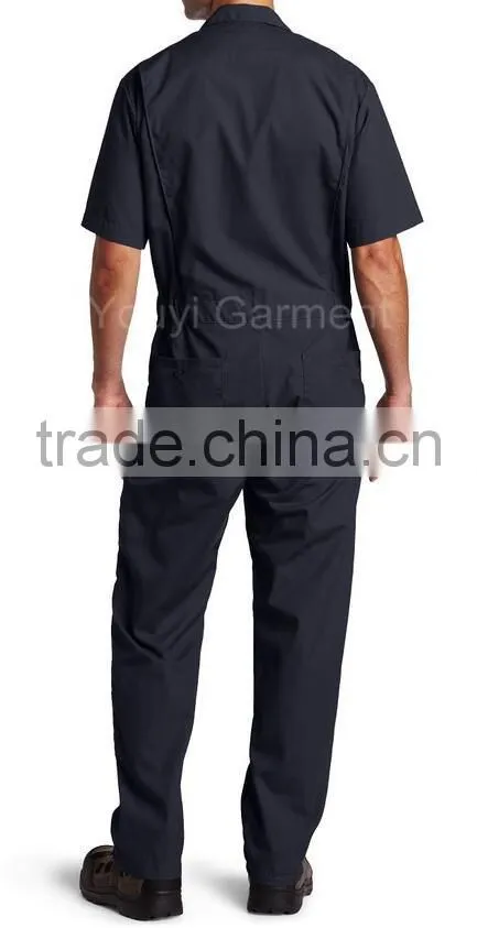 Short-sleeve men workear coverall OEM services