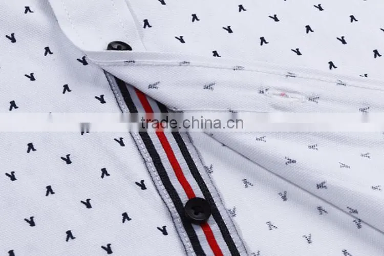 Alibaba long sleeve man's dress fashionable Printed work cotton uniform elongated t shirt