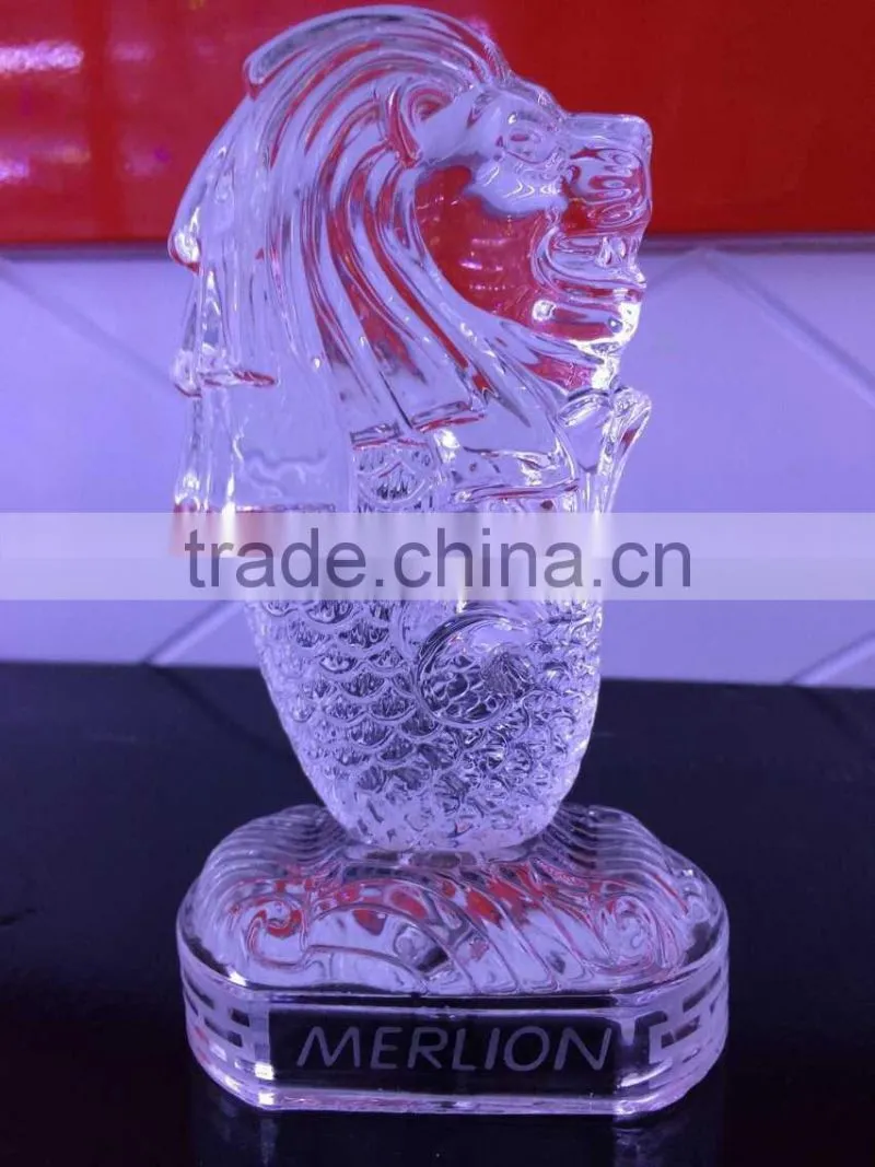 Singapore Merlion Crystal Building Model Crystal Souvenirs Gifts