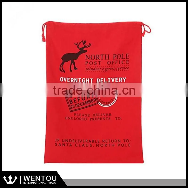6 Designs Personalized Hessian Christmas Gift Bag Santa Sacks