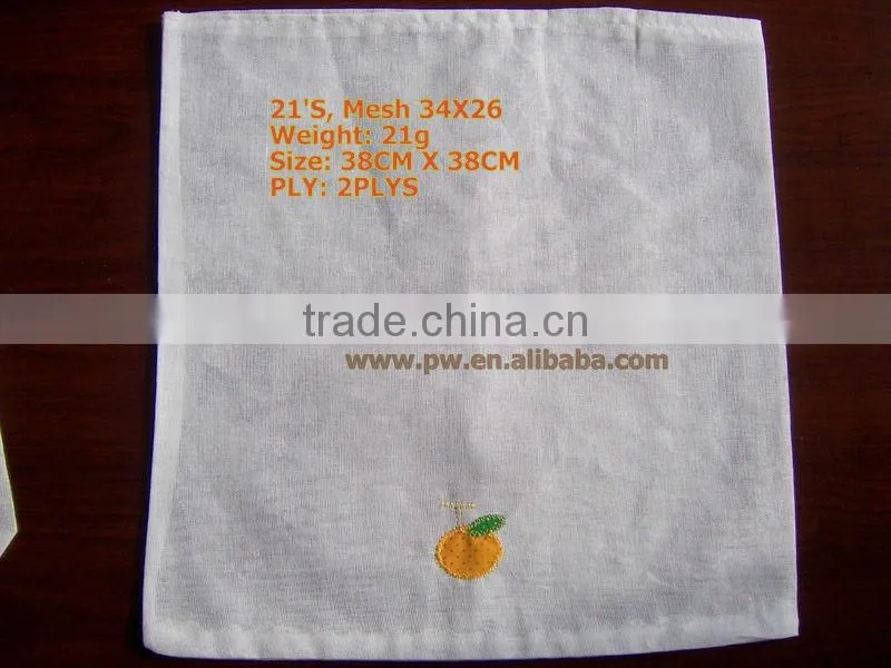 100% Cotton Towel Cheese Cloth and Kitchen Cloth 38CM X 38CM 5PCS/Bag In Stock