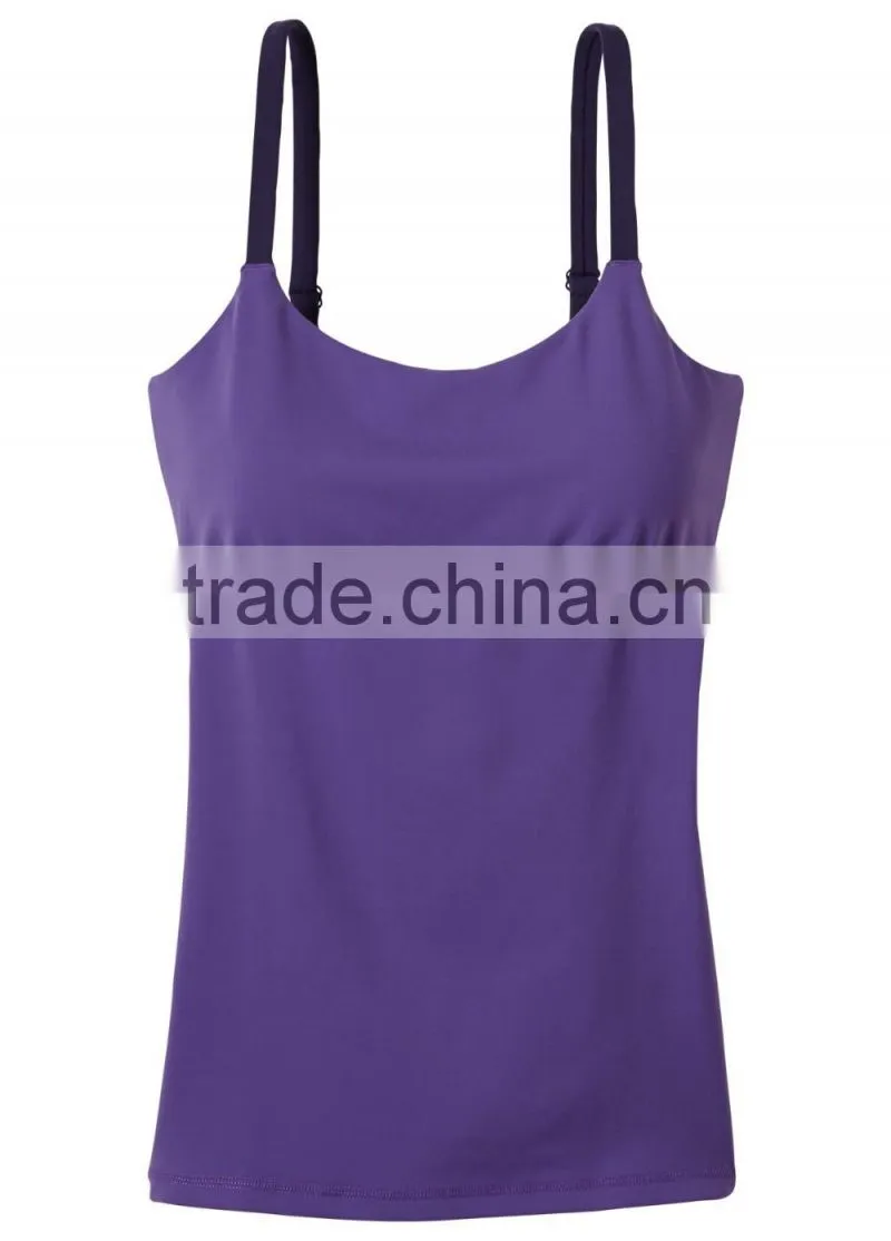 95 cotton 5 spandex custom workout clothing purple sports vest tank tops