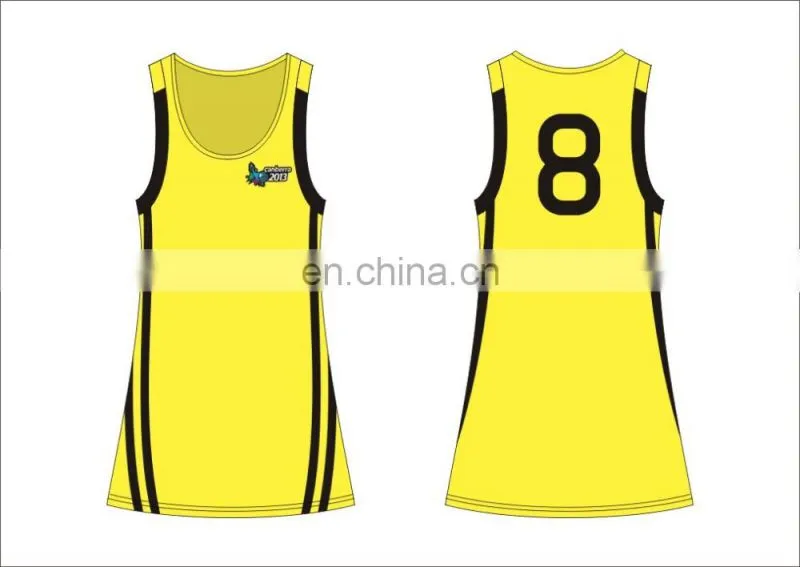 latest dry fit custom netball jersey