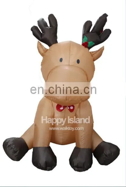 HI inflatable indoor christmas decorations sitting reindeer