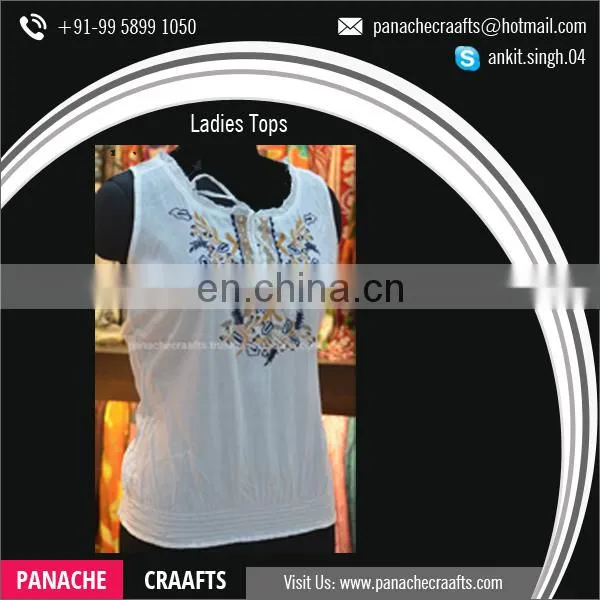 Sleeveless Cotton Women Tops Available for Sale