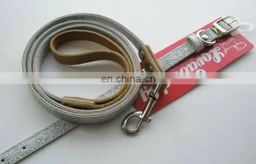 genunin leather fantasy diamond dog collar