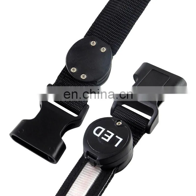 Best sale luminous flashing belt adjustable flashing belt running flashing belt