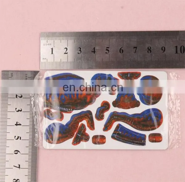 2016 Zhejiang manufacture new design creative customized personalized animals plastic 3d puzzles