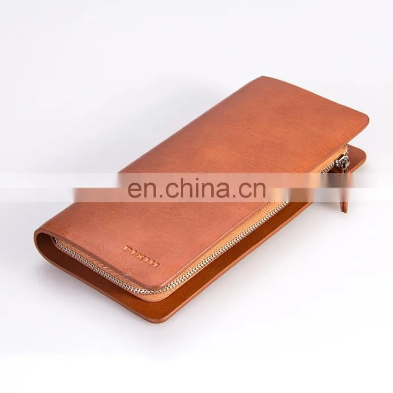 Trade Assurance Supplier Handmade Zupper Luxury Leather Wallet