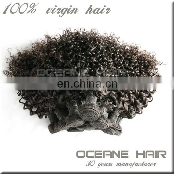 New alibaba hotsale virgin curly hair extension for black women