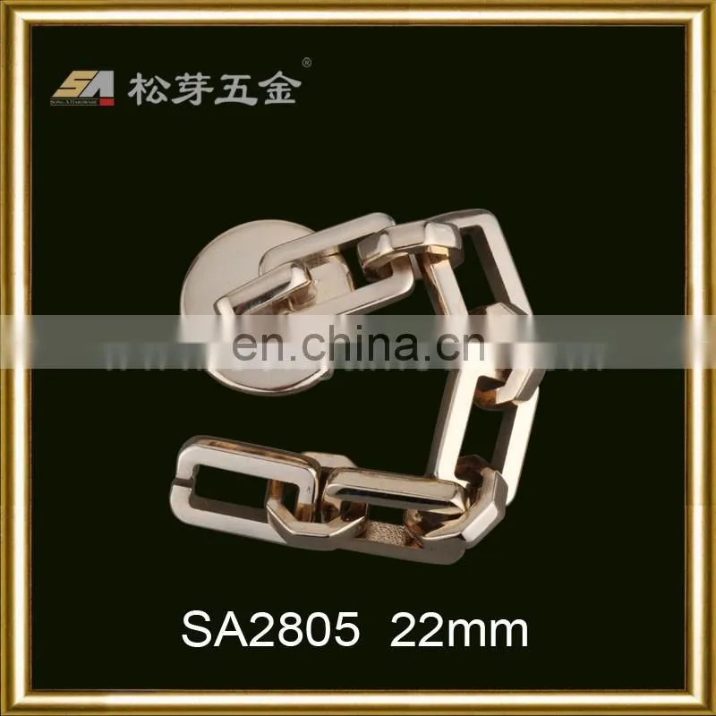Ladies Fancy Chain Accessories With Shoulder Bag Chain, Custom Metal Gold Color Chain For Bag