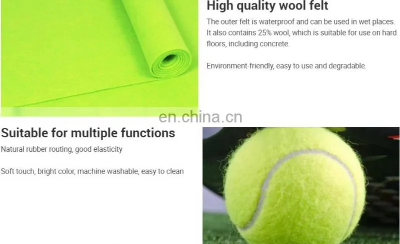 nonwoven felt fabric for custom tennis ball