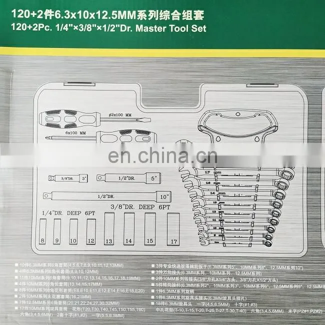 122pcs high quality durable common rail injector measuring repair tools