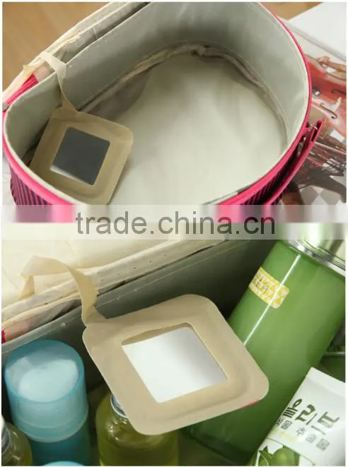 Portable lace border flower series makeup bag, large contents