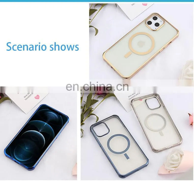 Magnetic Phone Case Logo Silicon 2020 Amazon Hot Products Wholesale Oem/Odm Magnetic Case Moble Phone For Iphone 12 Pro Max X 11