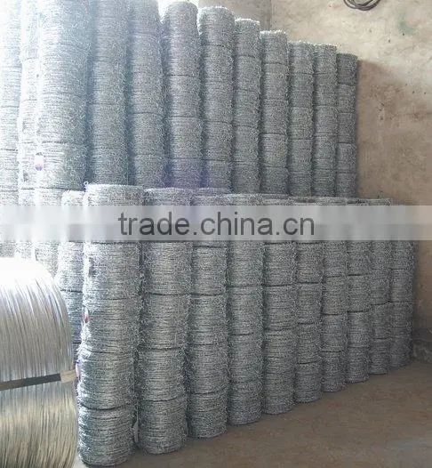 galvanised barbed wire( ANPING exporter and factory)