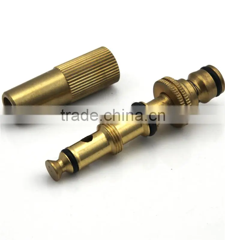 Copper adjustable garden water spray nozzle/ brass fitting