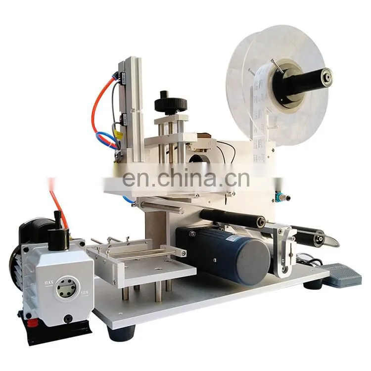 YTK-60 semi-automatic flat labeling machine,bag labeling machine