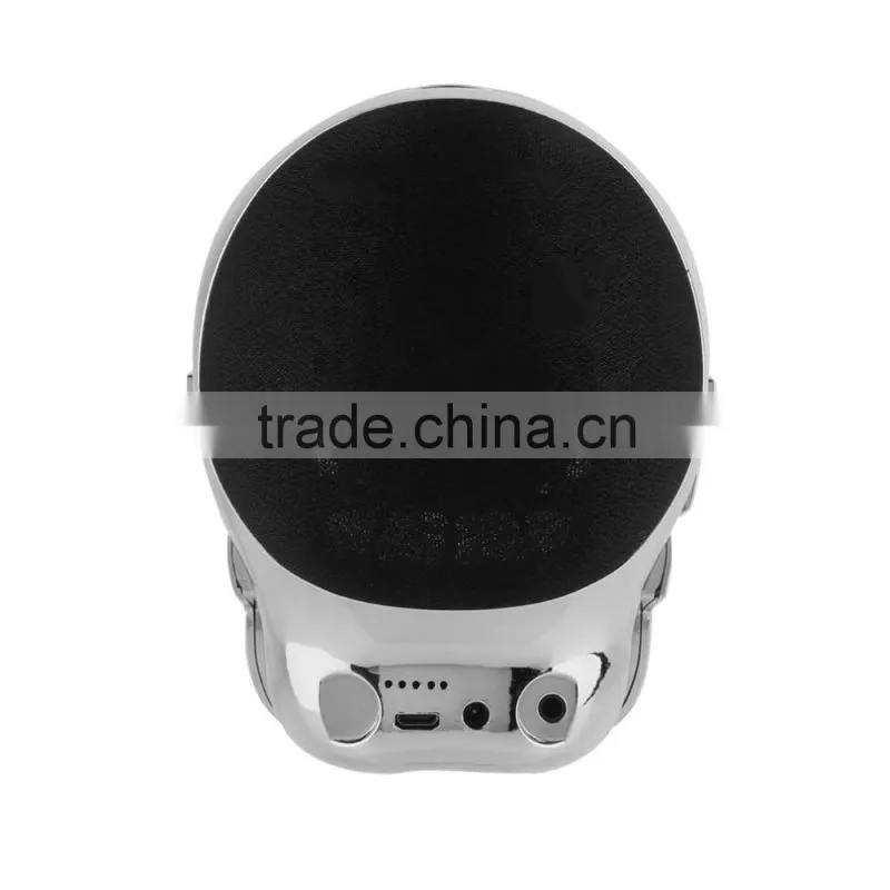 New Plastic Metallic SKULL Wireless Bluetooth Speaker Sunglass NFC Skull Speaker Mobile Subwoofer Multipurpose Speaker