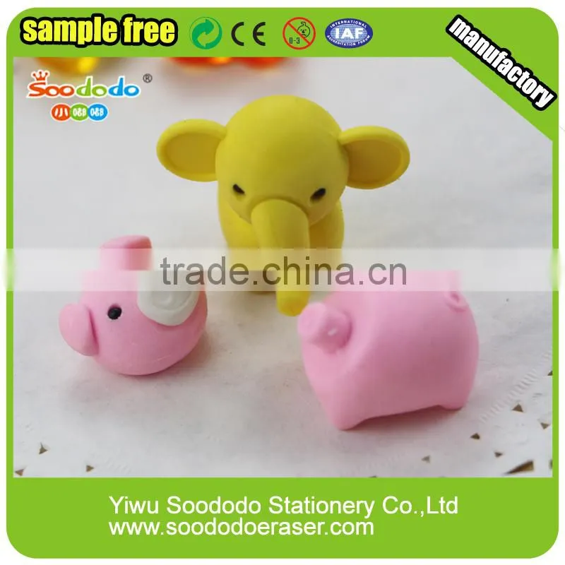 Stationery Manufacturer Pig Shaped Eraser