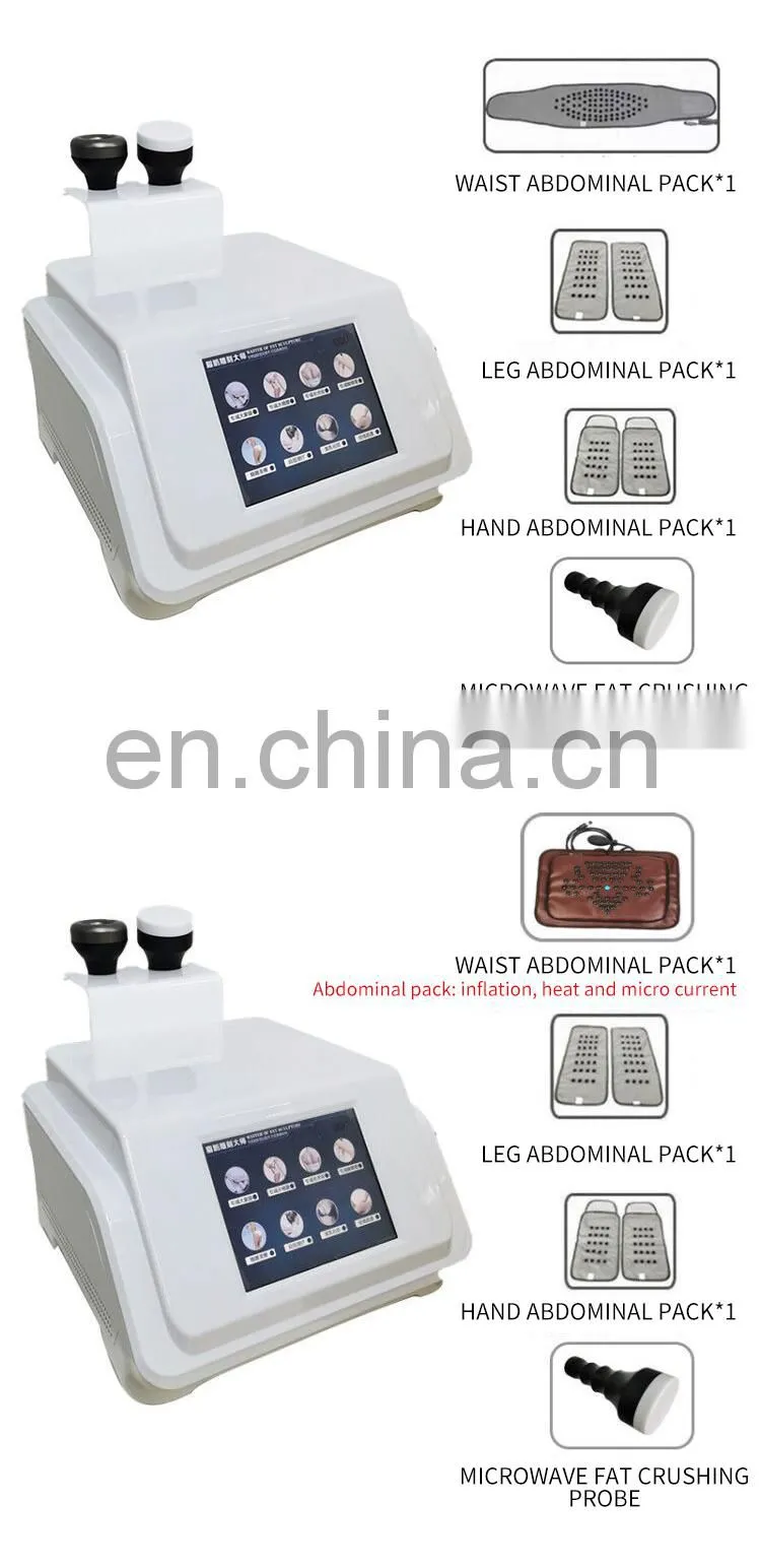 RF Vacuum Microwave Fat Crushing Body Shaping Instrument Cellulite Reduction Cupping Therapy Weight Loss Body Slimming Machine