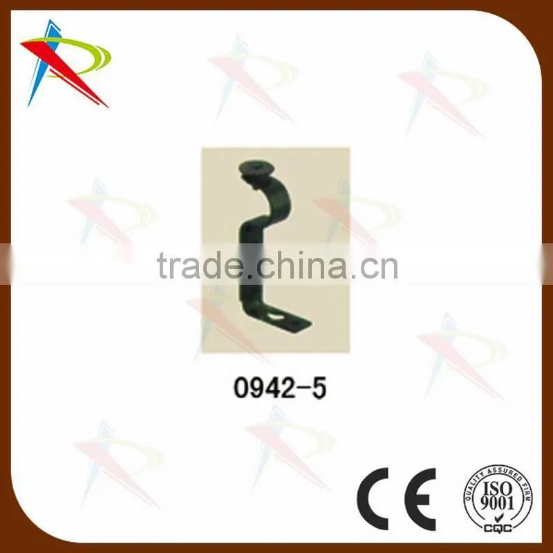 Iron curtain rod brackets