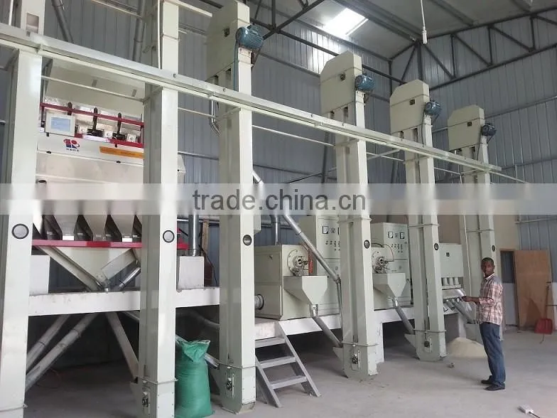 30 to 40 ton per day full commercial complete set paddy rice mill