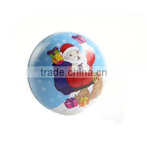 Colorful Christmas Tin Box Chocoloate Tin Case Ball