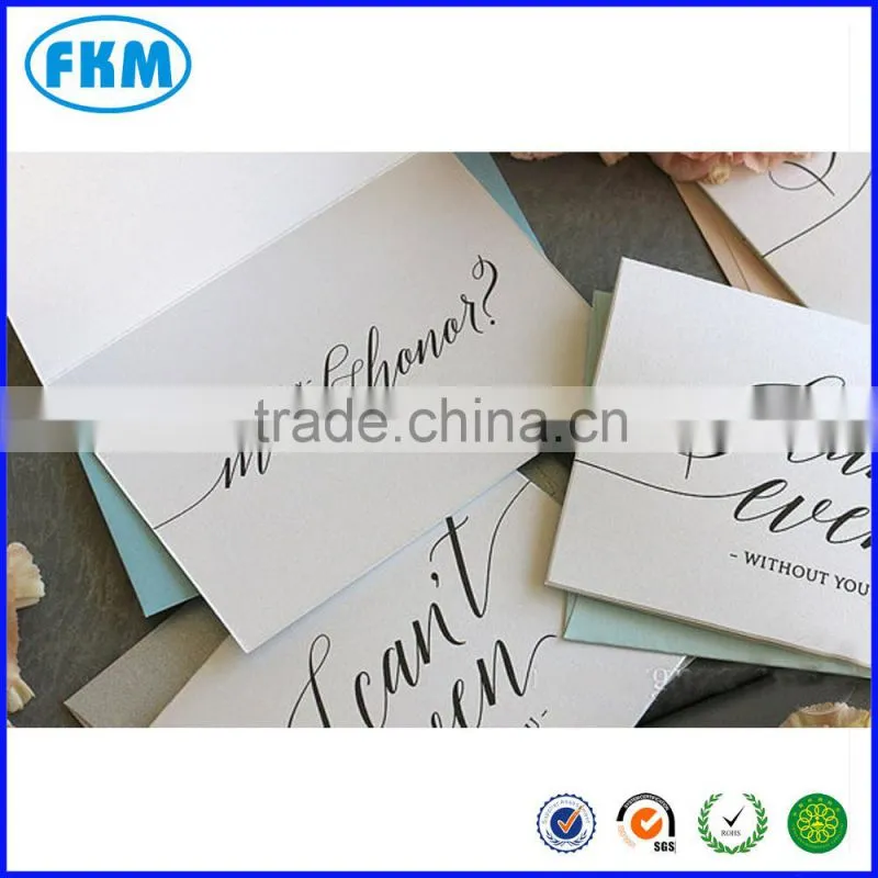 original wedding note card