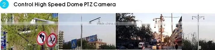 RS232 or RS485 8 inch HD TFT Analog LCD Display PTZ Camera Keyboard Controller