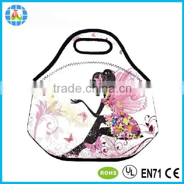 hello kitty printing neoprene lunch tote for girls