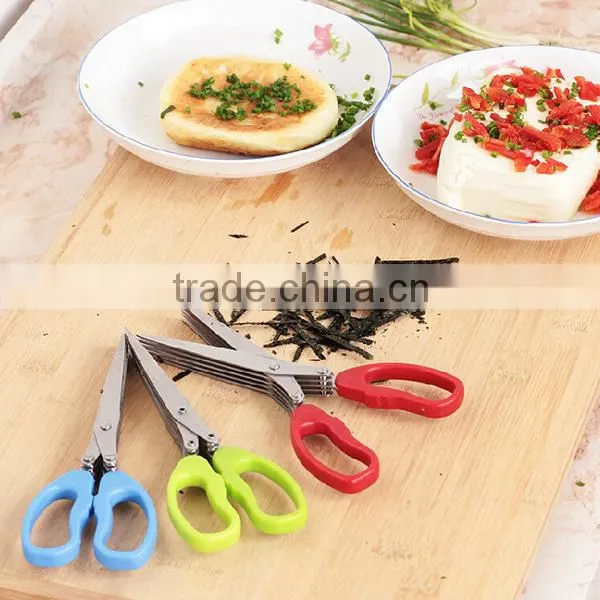Durable use Best selling herb scissors 5 blades herb scissors kitchen scissors Kitchen Shears