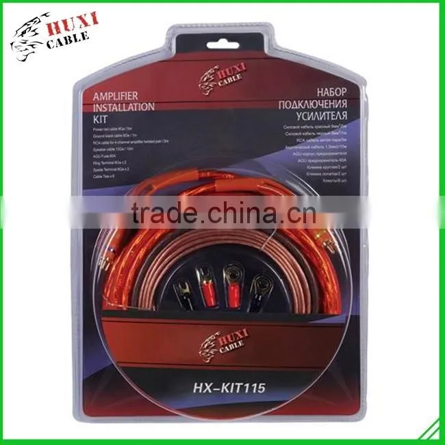 Low Price 8awg Installation Audio 12v Kit Wiring Power Amplifier Kit