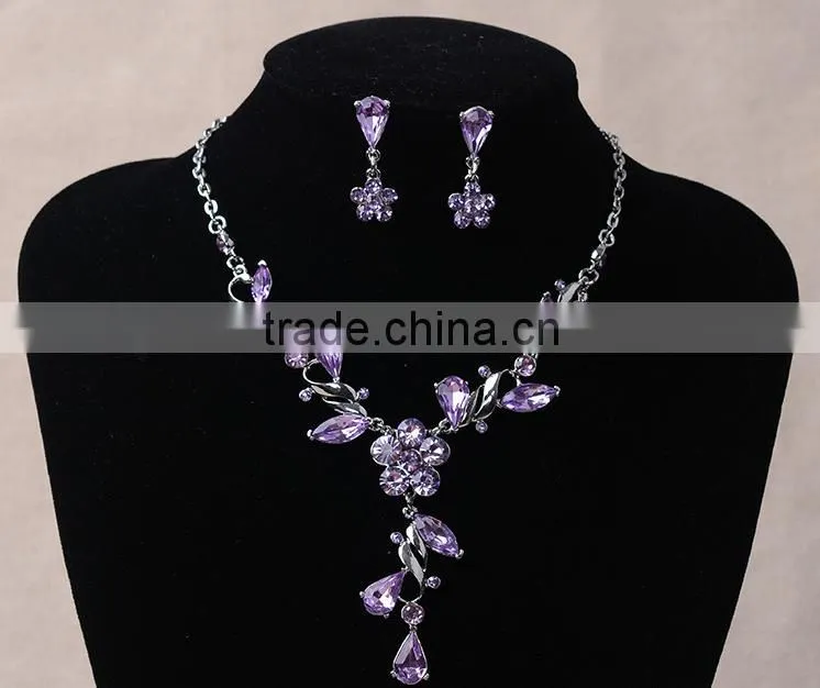 Romantic Hot Noble Wholesale Fashion Jewelry Set Bride Jewelry Set